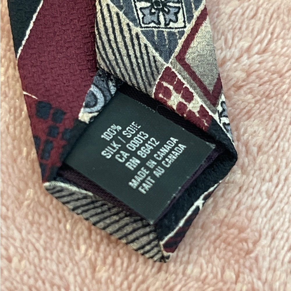 Mark Alexander Geometric Pattern Tie - Picture 8 of 8